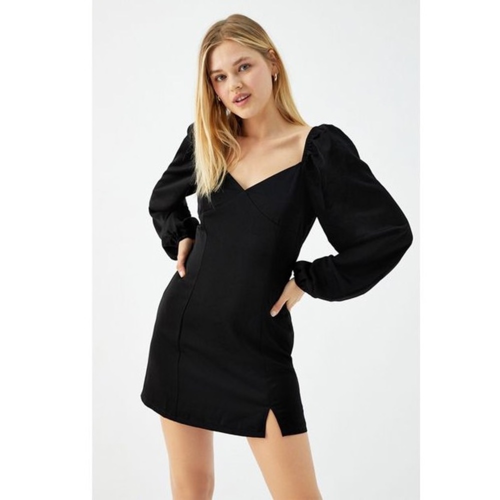 COPY - Kendall & Kylie Buster Slit Satin Mini Dress